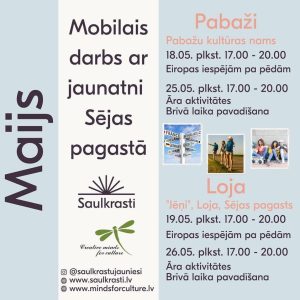 Mobilā darba ar jaunatni aktivitātes maijā