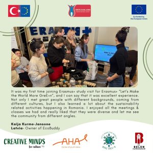 GREE+N projekta dalībnieki iepazīst ilgtspēju un biodažādību Rumānijā