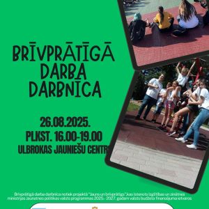 Dažādos novados jauniešiem iespēja izmēģināt spēli “Jauns un brīvprātīgs”