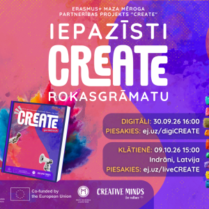Iepazīsti CREATE rokasgrāmatu kopā ar mums – klātienē vai tiešsaistē