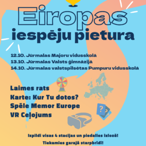 Eiropas iespēju pietura Jūrmalas skolās dos iespēju jauniešiem izzināt mobilitātes iespējas